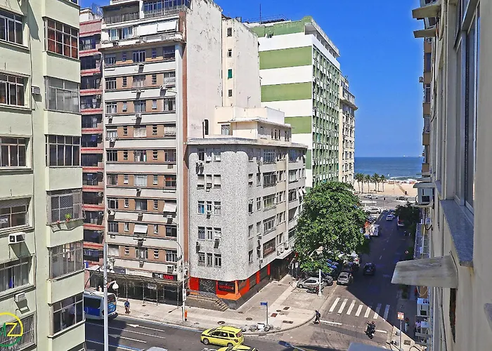 Studio temporada com vista mar para 3 pessoas em Copacabana!